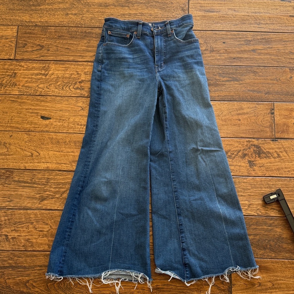 Madewell Blue Flared Jeans
